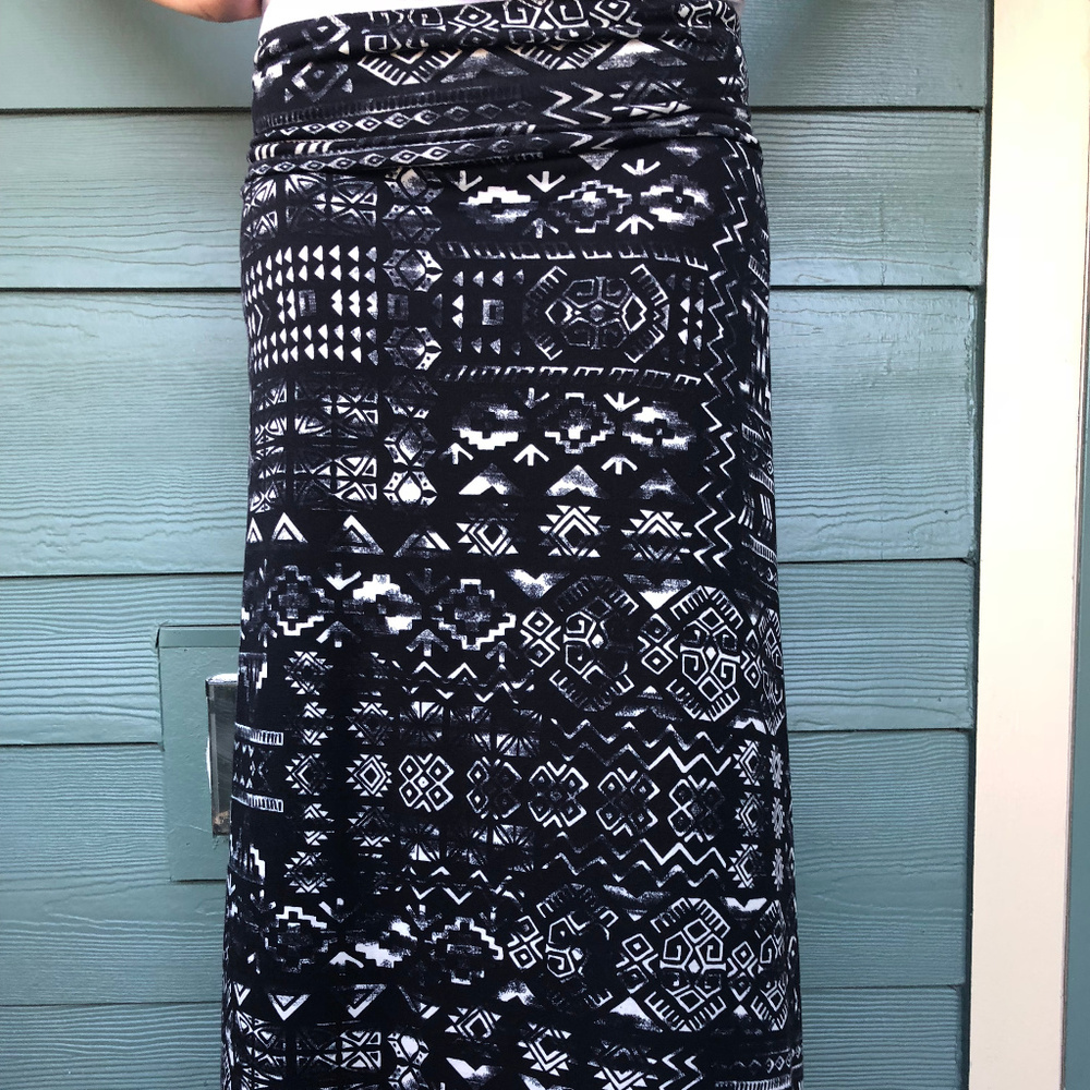 Black and White Maxi Shirt